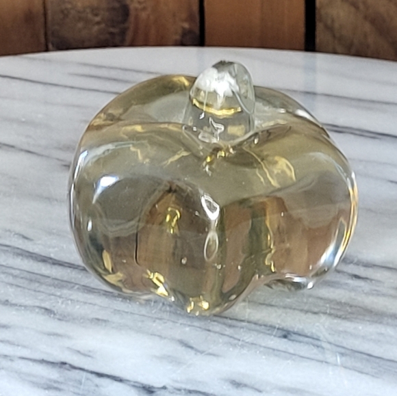Elegant Glass Pumpkin Sculpture - Picture 10 of 14